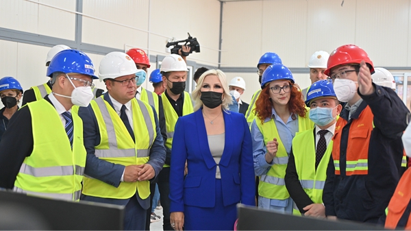 塞尔维亚副总理考察william威廉中文官网在塞企业